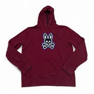Psycho Bunny Patchin Chenille Bunny Logo Hoodiel